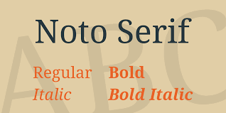 폰트 Noto Serif Toto